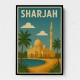Sharjah Travel Poster Wall Art