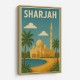 Sharjah Travel Poster Wall Art