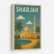Sharjah Travel Poster Wall Art