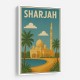 Sharjah Travel Poster Wall Art