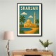 Sharjah Travel Poster Wall Art
