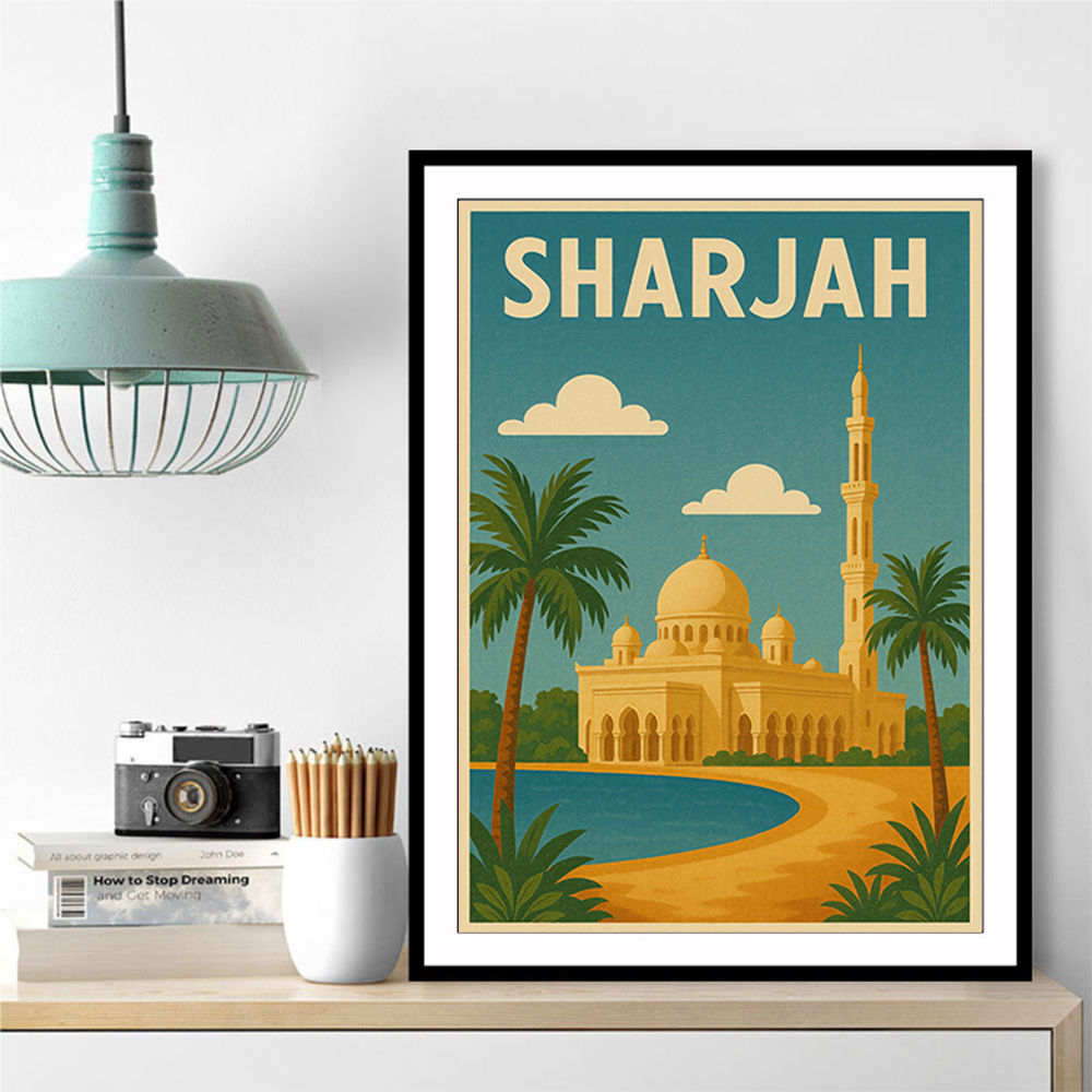 Sharjah Travel Poster Wall Art