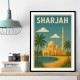 Sharjah Travel Poster Wall Art