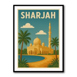 Sharjah Travel Poster Wall Art