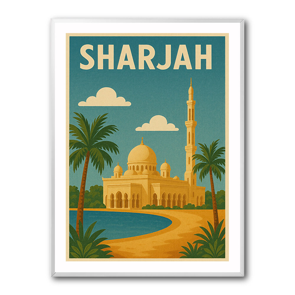 Sharjah Travel Poster Wall Art