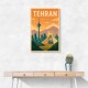 Tehran Travel Poster Wall Art Tehran Travel Poster Wall Art