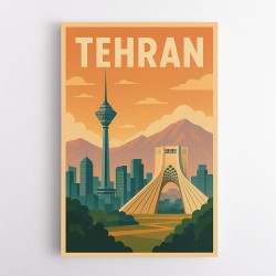 Tehran Travel Poster Wall Art