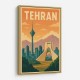 Tehran Travel Poster Wall Art Tehran Travel Poster Wall Art