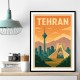 Tehran Travel Poster Wall Art Tehran Travel Poster Wall Art