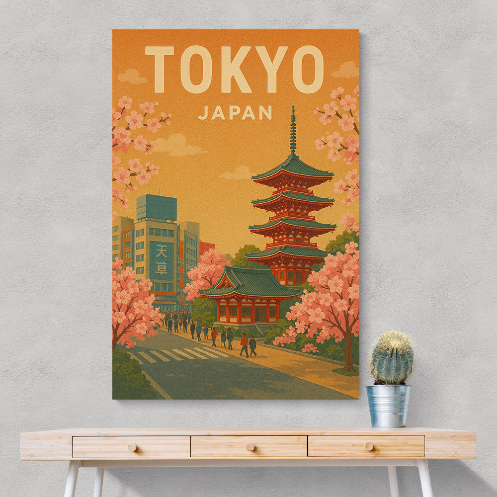 Tokyo Travel Poster Wall Art Tokyo Travel Poster Wall Art