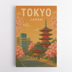 Tokyo Travel Poster Wall Art