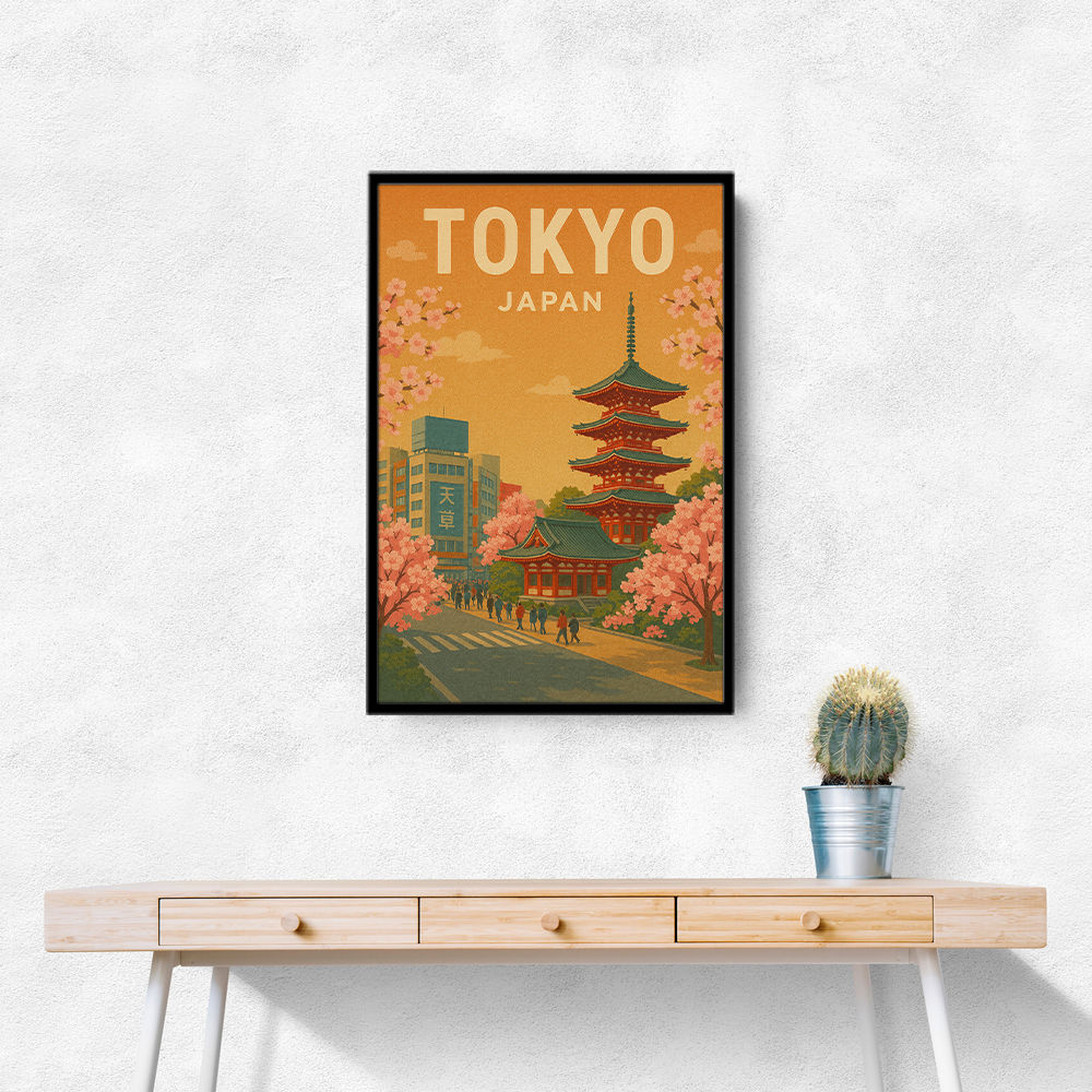Tokyo Travel Poster Wall Art Tokyo Travel Poster Wall Art