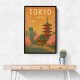 Tokyo Travel Poster Wall Art Tokyo Travel Poster Wall Art