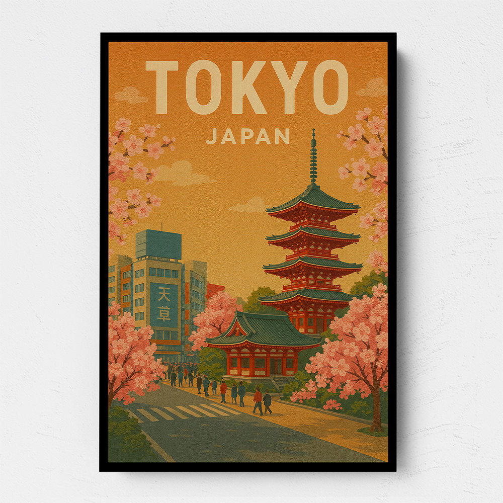 Tokyo Travel Poster Wall Art Tokyo Travel Poster Wall Art