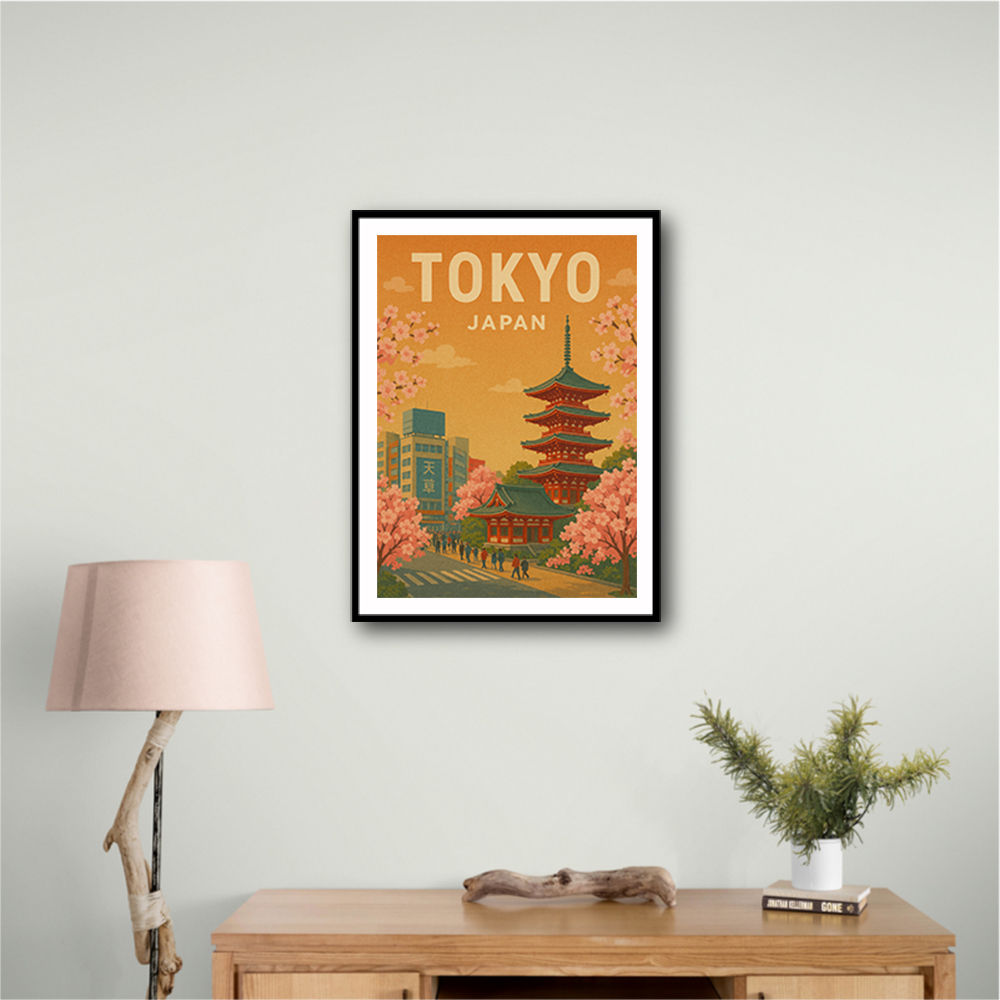 Tokyo Travel Poster Wall Art Tokyo Travel Poster Wall Art