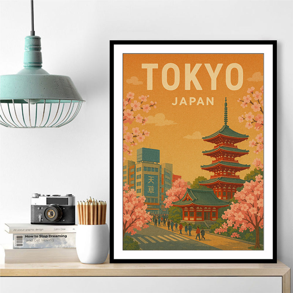 Tokyo Travel Poster Wall Art Tokyo Travel Poster Wall Art