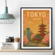 Tokyo Travel Poster Wall Art Tokyo Travel Poster Wall Art