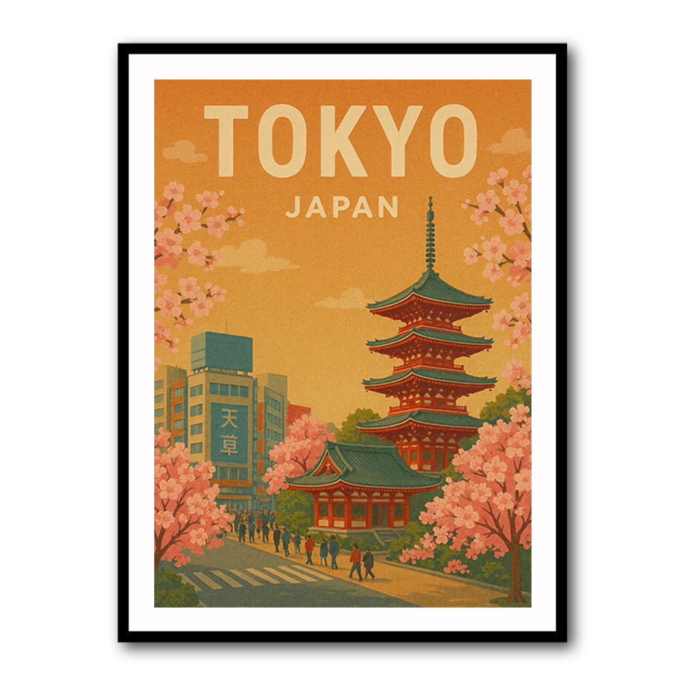 Tokyo Travel Poster Wall Art Tokyo Travel Poster Wall Art