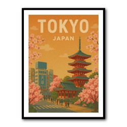 Tokyo Travel Poster Wall Art