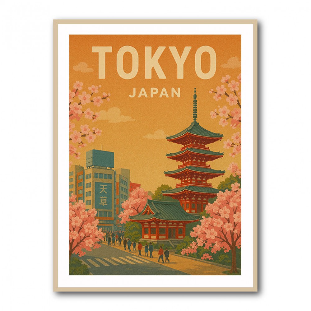 Tokyo Travel Poster Wall Art Tokyo Travel Poster Wall Art