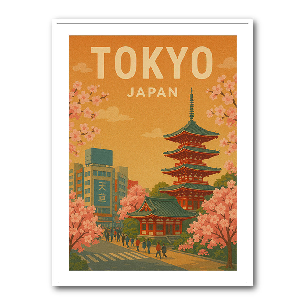 Tokyo Travel Poster Wall Art Tokyo Travel Poster Wall Art