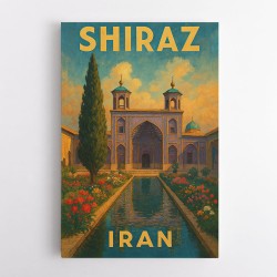 Shiraz Iran Travel Poster 1 Wall Art