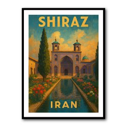 Shiraz Iran Travel Poster 1 Wall Art