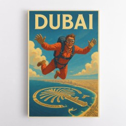 Skydiving Dubai Wall Art
