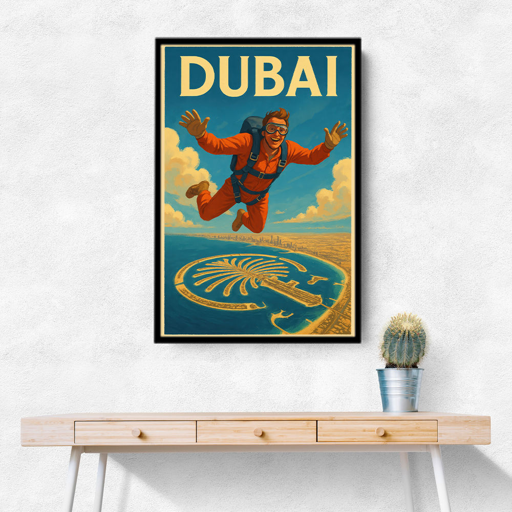 Skydiving Dubai Wall Art Skydiving Dubai Wall Art