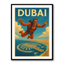 Skydiving Dubai Wall Art