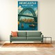 Newcastle Upon Tyne Travel Poster Wall Art