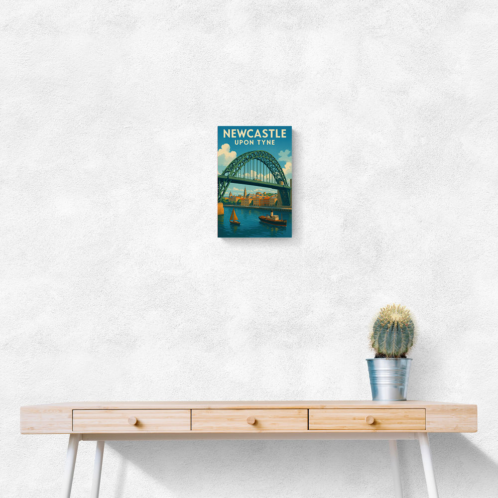 Newcastle Upon Tyne Travel Poster Wall Art