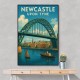 Newcastle Upon Tyne Travel Poster Wall Art