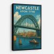 Newcastle Upon Tyne Travel Poster Wall Art