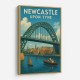 Newcastle Upon Tyne Travel Poster Wall Art