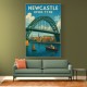 Newcastle Upon Tyne Travel Poster Wall Art