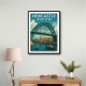 Newcastle Upon Tyne Travel Poster Wall Art