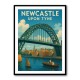 Newcastle Upon Tyne Travel Poster Wall Art