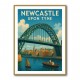 Newcastle Upon Tyne Travel Poster Wall Art