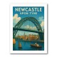 Newcastle Upon Tyne Travel Poster Wall Art