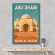 Abu Dhabi Qasr Al Watan Travel Poster Wall Art