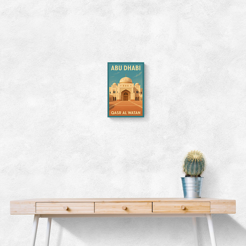 Abu Dhabi Qasr Al Watan Travel Poster Wall Art