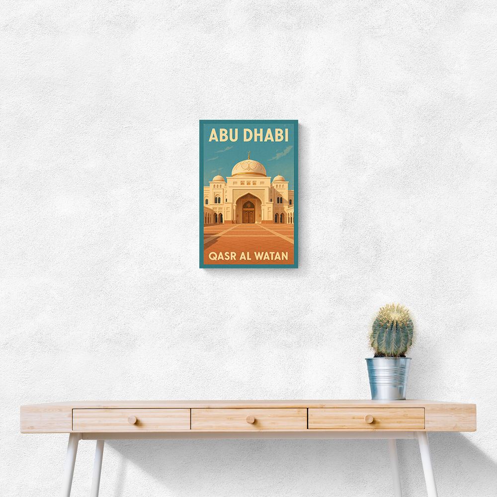 Abu Dhabi Qasr Al Watan Travel Poster Wall Art