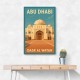 Abu Dhabi Qasr Al Watan Travel Poster Wall Art