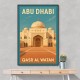 Abu Dhabi Qasr Al Watan Travel Poster Wall Art