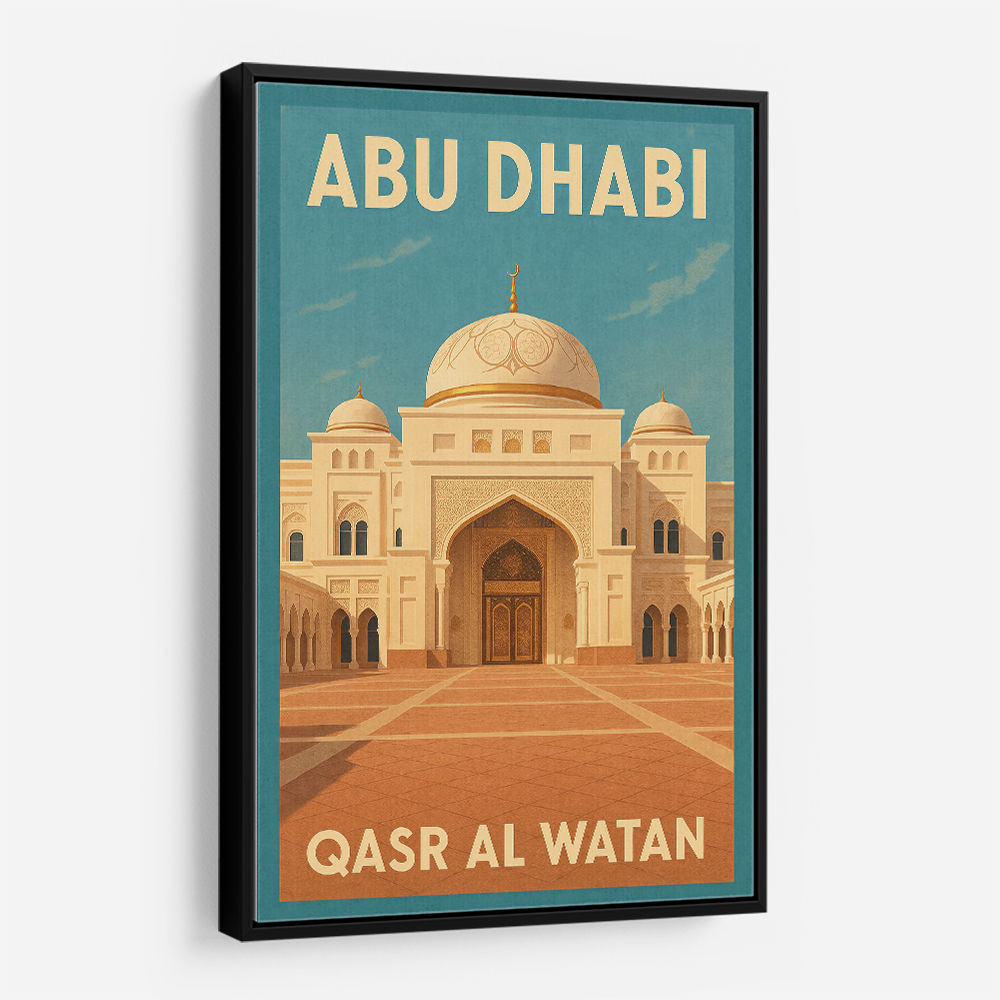 Abu Dhabi Qasr Al Watan Travel Poster Wall Art