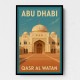 Abu Dhabi Qasr Al Watan Travel Poster Wall Art