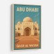 Abu Dhabi Qasr Al Watan Travel Poster Wall Art