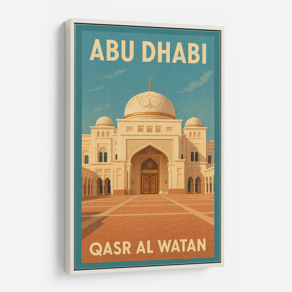 Abu Dhabi Qasr Al Watan Travel Poster Wall Art
