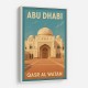 Abu Dhabi Qasr Al Watan Travel Poster Wall Art